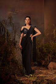 One Shoulder Saree Blouse